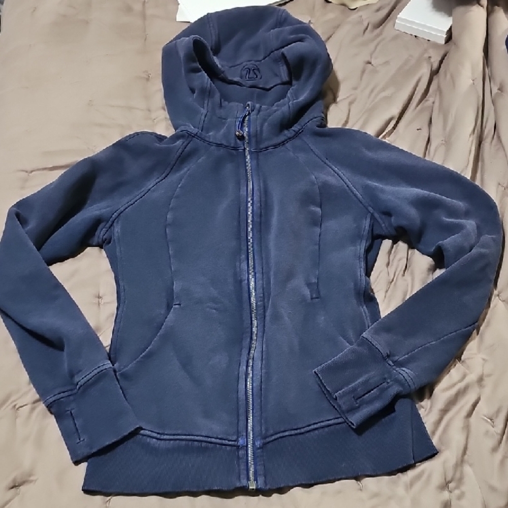 lululemon athletica Deep Blue Zip-Up Hoodie Waste Length